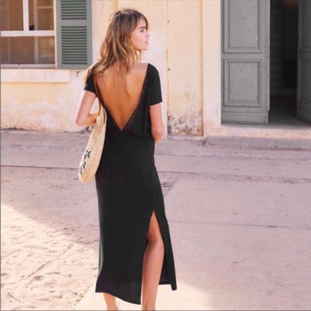 Sézane Lucille Dress in Black